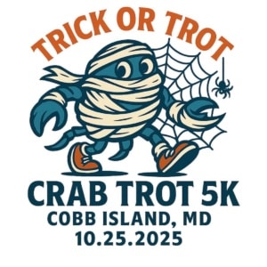 Results Archive 11 2025 Crab Trot 5K Logo